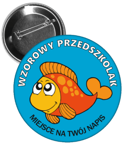 Przypinka dla wzorowego przedszkolaka.