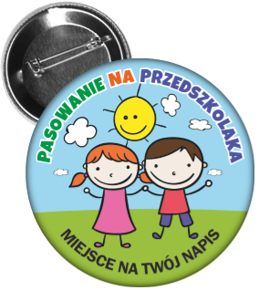 Przypinka pasowania na przedszkolaka