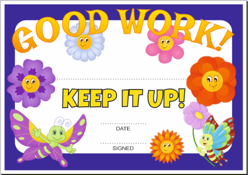 Dyplom angielski dla dzieci.