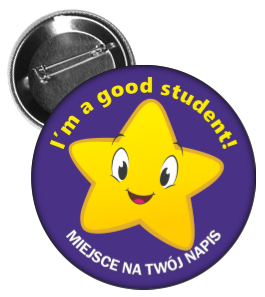 Przypinka język angielski gwiazdka 