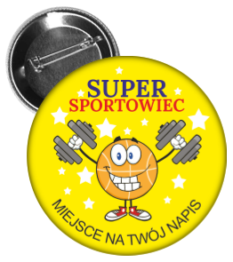 Przypinka super sportowca