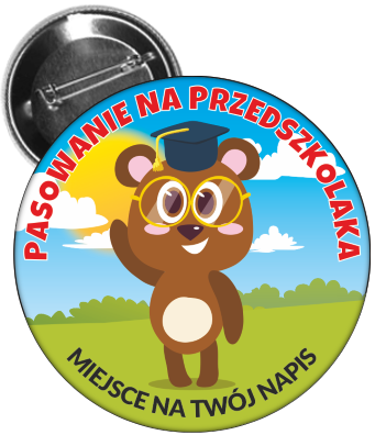 Pasowanie na przedszkolaka - przypinka