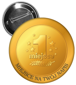 przypinka pierwsze miejsce