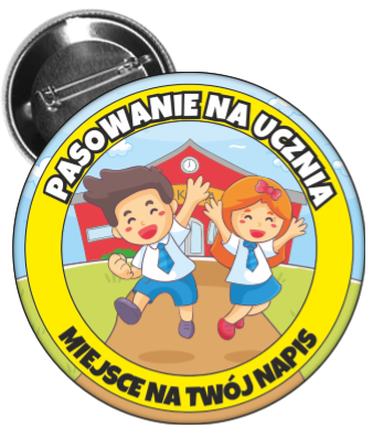 Pasowanie na ucznia - przypinka