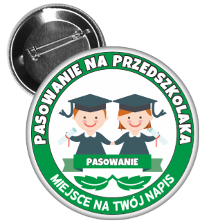 Przypinka pasowania na przedszkolaka