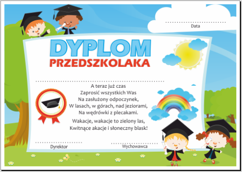 Dyplom przedszkolaka