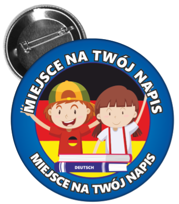 Przypinka J. Niemiecki - Dzieci