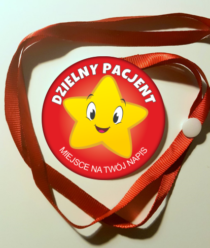 Medal gwiazdka dzielny pacjent