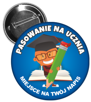 przypinka pasowania na ucznia