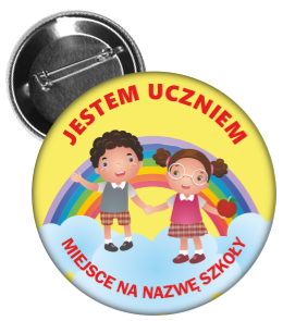 Przypinka jestem uczniem