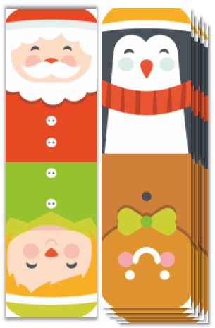 zakładki świąteczne do książek 