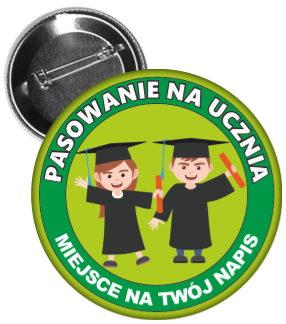 Przypinka pasowania na ucznia
