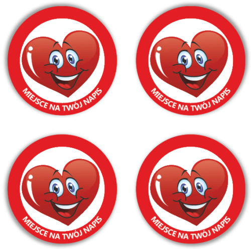 Naklejki z serduszkiem