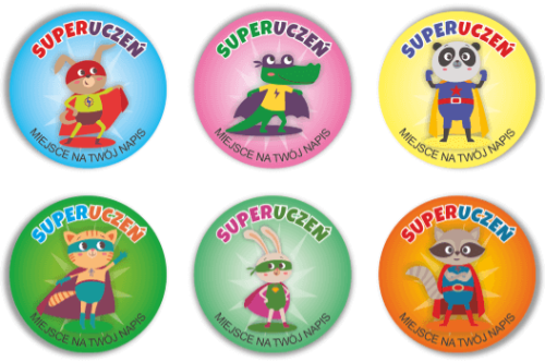 Naklejki motywacyjne z napisem