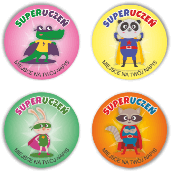 Naklejki motywacyjne z napisem