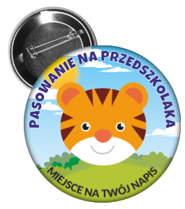 Przypinka Pasowanie na PrzedszkolakTygrys 2