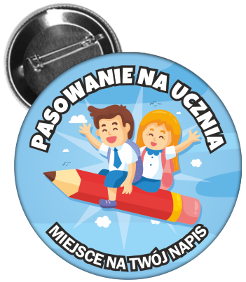 Pasowanie na ucznia - przypinka