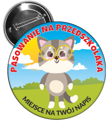 Pasowanie na przedszkolaka - przypinka