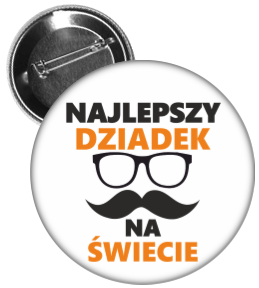 Przypinka najlepszy dziadek na świecie.