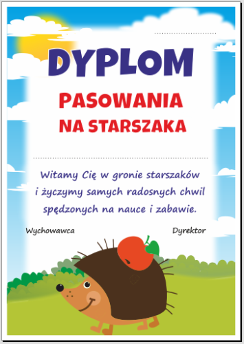 pasowanie na straszaka