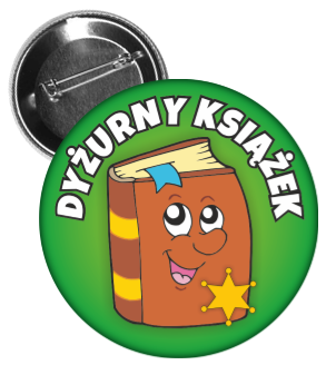 Przypinka dyżurnego książek