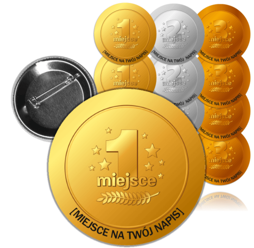 Przypinki medale  dla dzieci. 