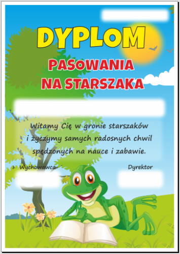 pasowanie na straszaka