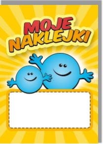 album na naklejki motywacyjne żółty