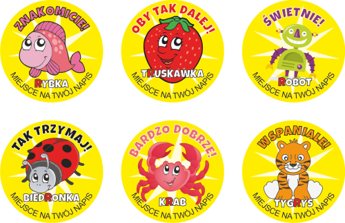 Naklejki dla logopedów głoska R