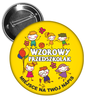 Przypinka: Wzorowy Przedszkolak (Dzieci 4) + nazwa przedszkolak