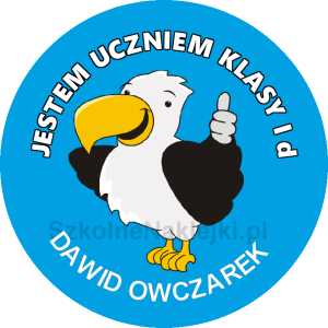 Przypinka ⌀ 58 mm zaprojektowana przez klienta