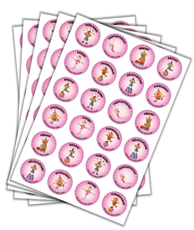 naklejki dla dzieci język francuski