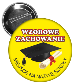 Przypinka wzorowe zachowanie
