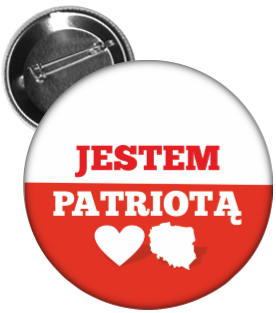 przypinka patriotyczna jestem patriotą