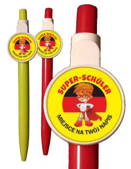 Długopisy z obrazkiem w języku niemieckim