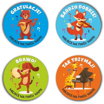 Naklejki motywacyjne muzyczne