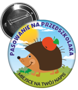 Przypinka Pasowanie na Przedszkolaka Jeżyk 2