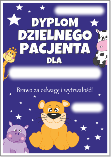 Dyplom dzielnego pacjenta