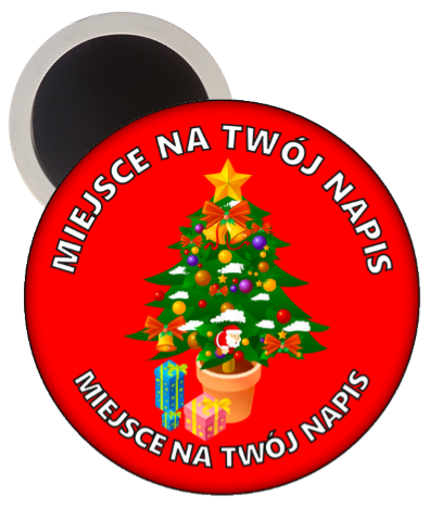 Świąteczny magnes dla dzieci.