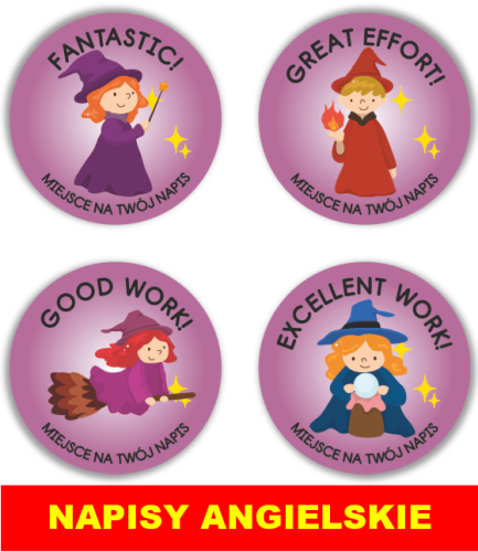 Naklejki motywacyjne dla dzieci czarodzieje