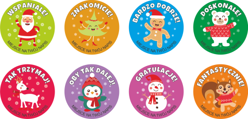 Naklejki motywacyjne świąteczne 