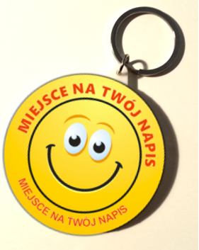 breloczek dla dzieci z napisem