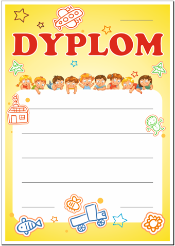 Dyplom uniwersalny wzór 6 