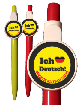 Długopis z obrazkiem w języku niemieckim