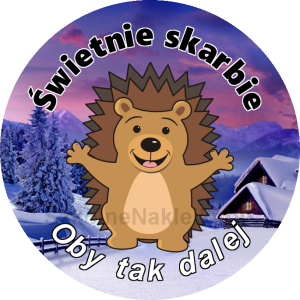Przypinka ⌀ 58 mm zaprojektowana przez klienta