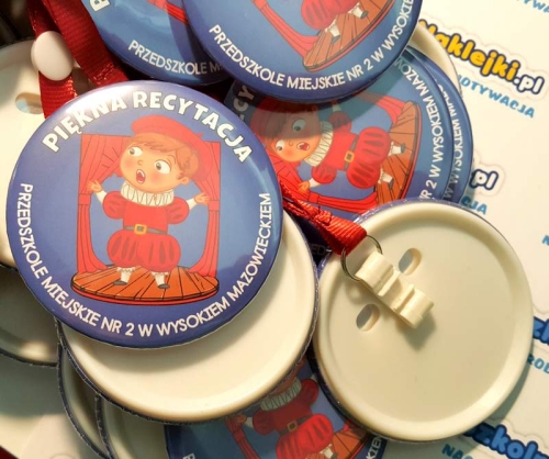Medal na tasiemce: "Recytacja" + nadruk