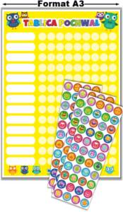 Tablica Pochwał "Sowy" + naklejki