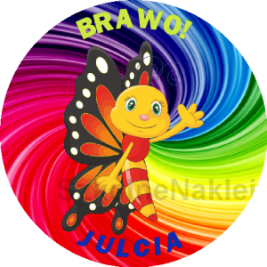 Naklejki ⌀ 40 mm zaprojektowane przez klienta
