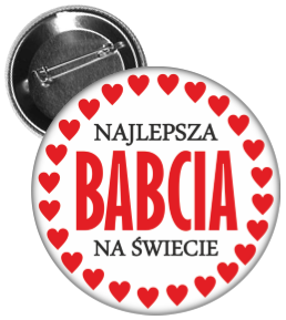 Przypinka najlepszy babcia na świecie
