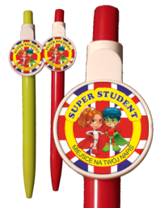 Długopis: "SUPER STUDENT" (DZIECI) + twój napis